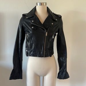 Lamarque | Leather Moto Jacket | Black | Size: Small